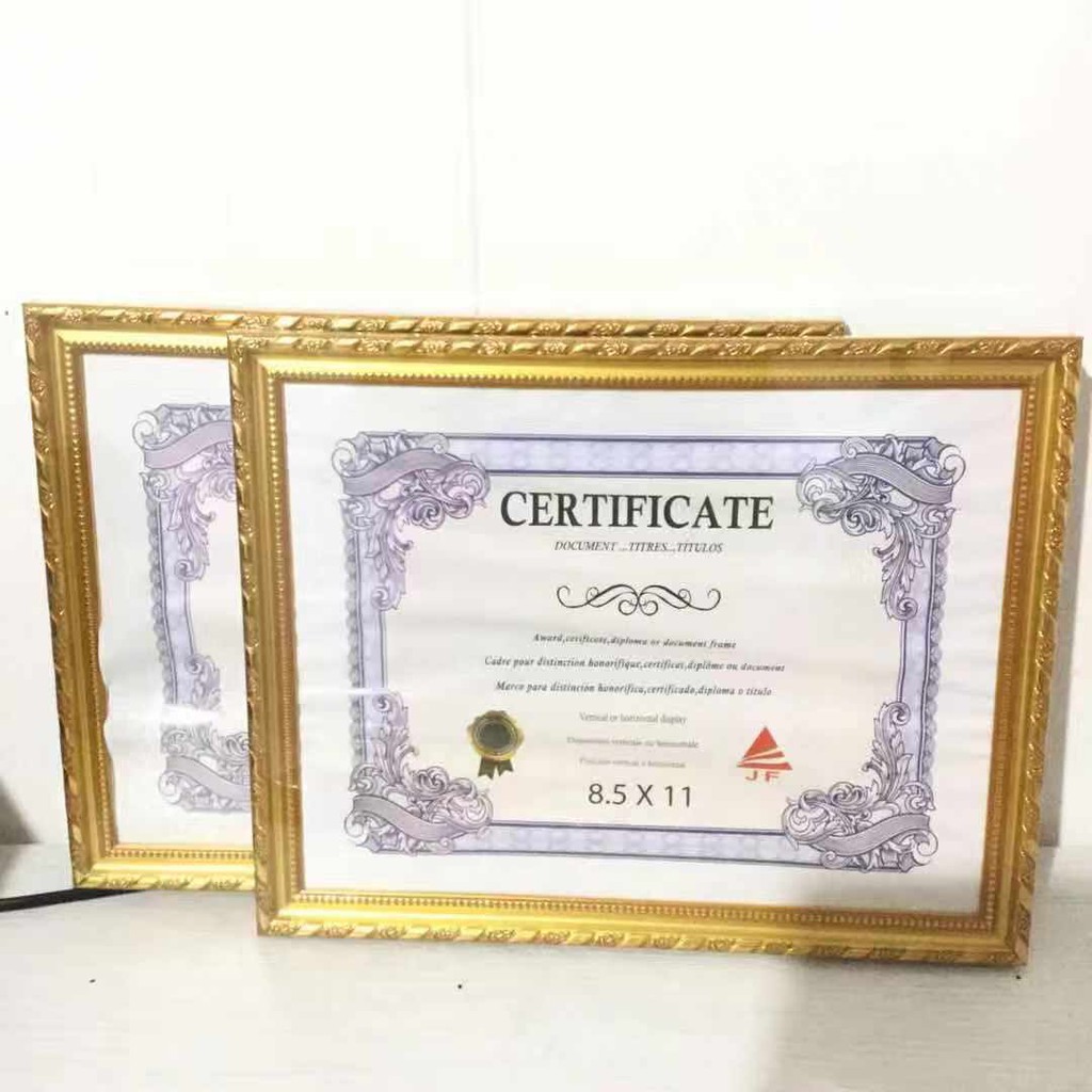 [Basic family] PVC Plastic Certificate Frame 8.5x11 Shopee Philippines