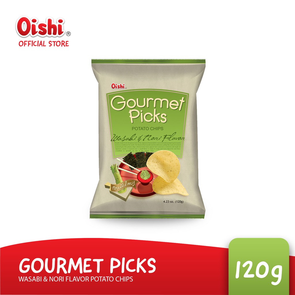 Gourmet Picks Potato Chips Wasabi & Nori 120g Shopee Philippines