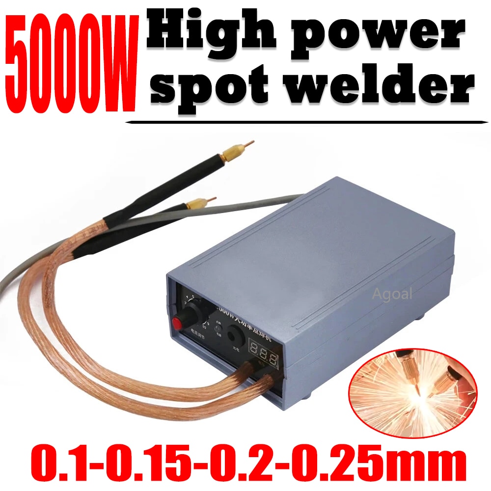 5000W Mini Spot Welder Kit DIY 18650 Battery Pack Welding Tools