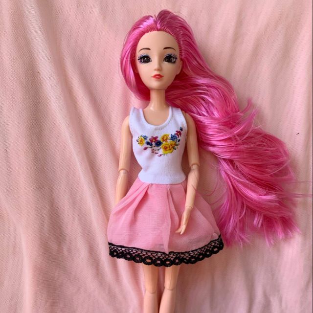 pink hair doll