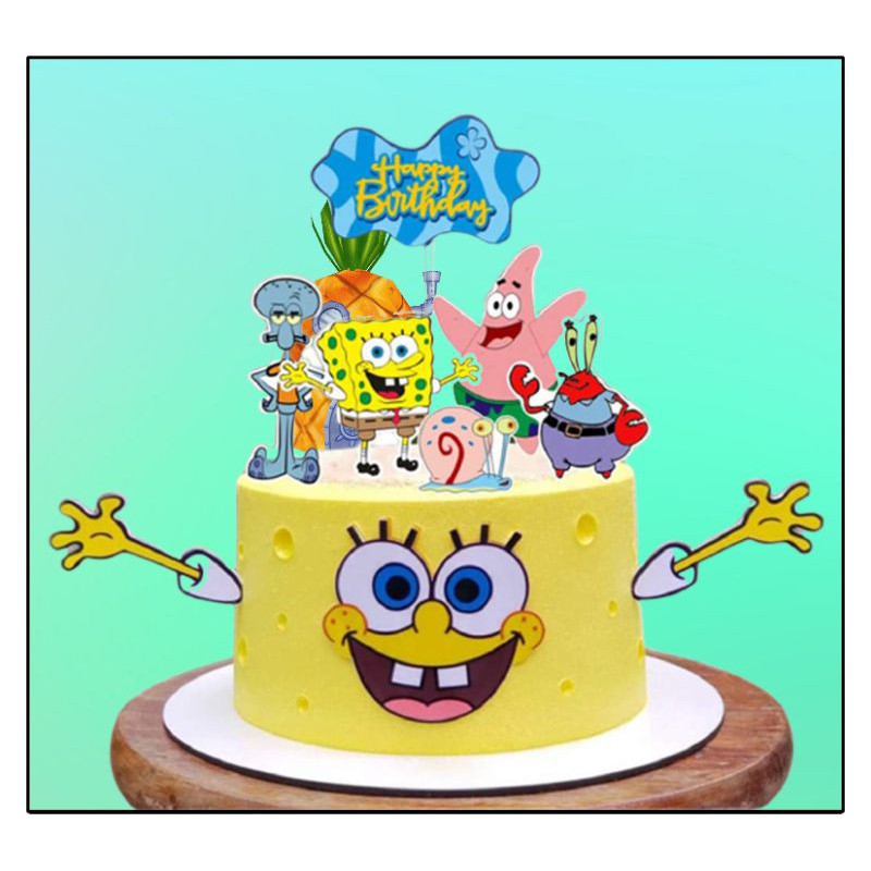 SPONGEBOB Cake Topper Set | Shopee Philippines