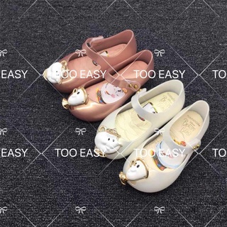 【Philippine cod】 Melissa Beauty and the Beast Girl's Jelly shoes princess shoes  OEM(1-4years Old #7