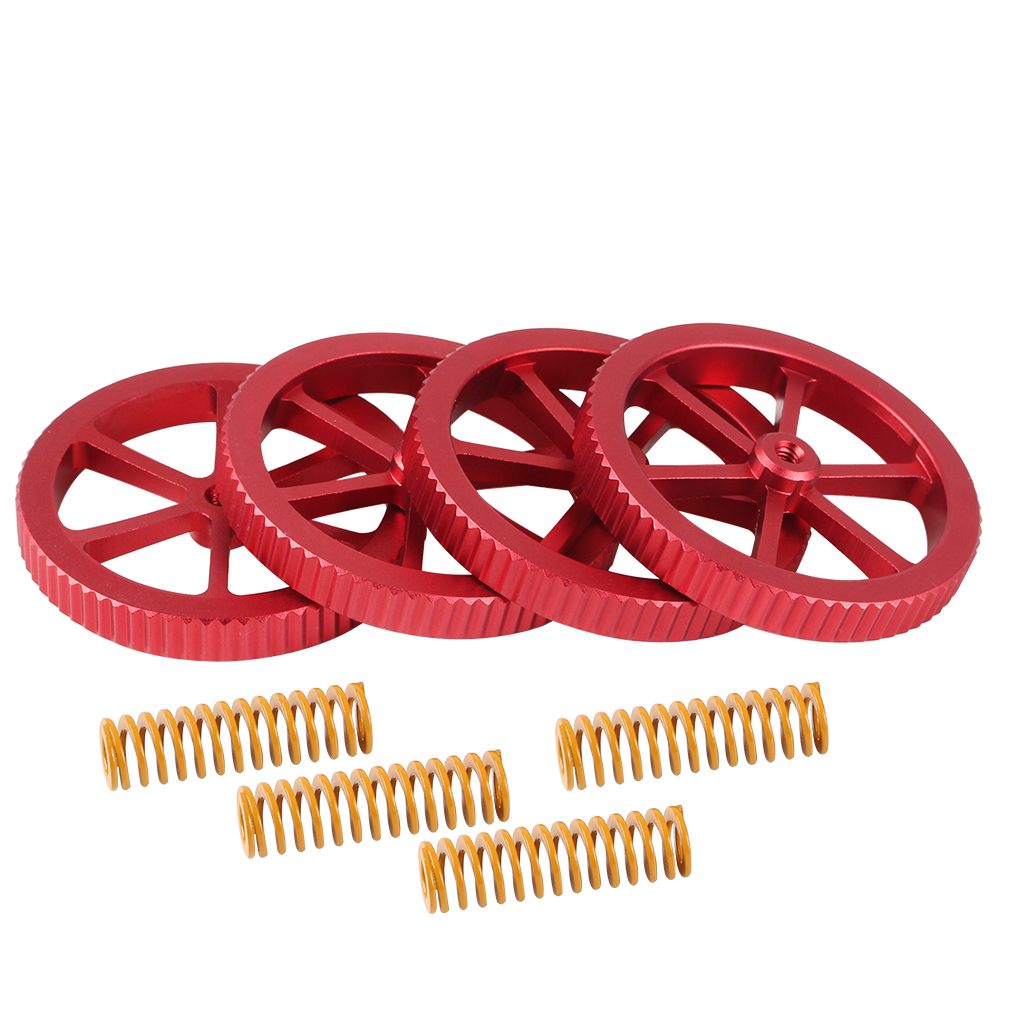 Creality 4PCS Upgraded Aluminum Hand Twist Leveling Nut and 4PCS Hot