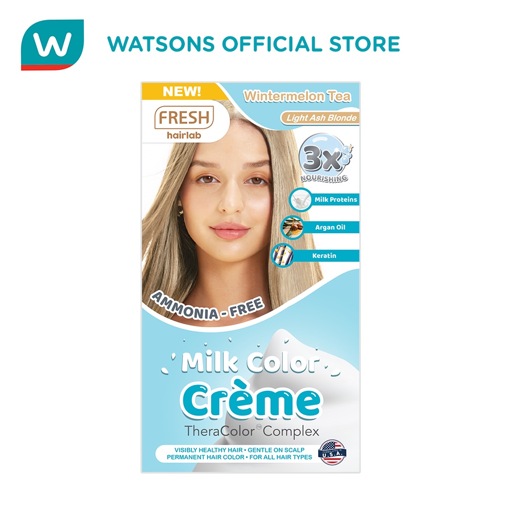 FRESH Hairlab Milk Color Creme Wintermelon Tea Light Ash Blonde 100ML