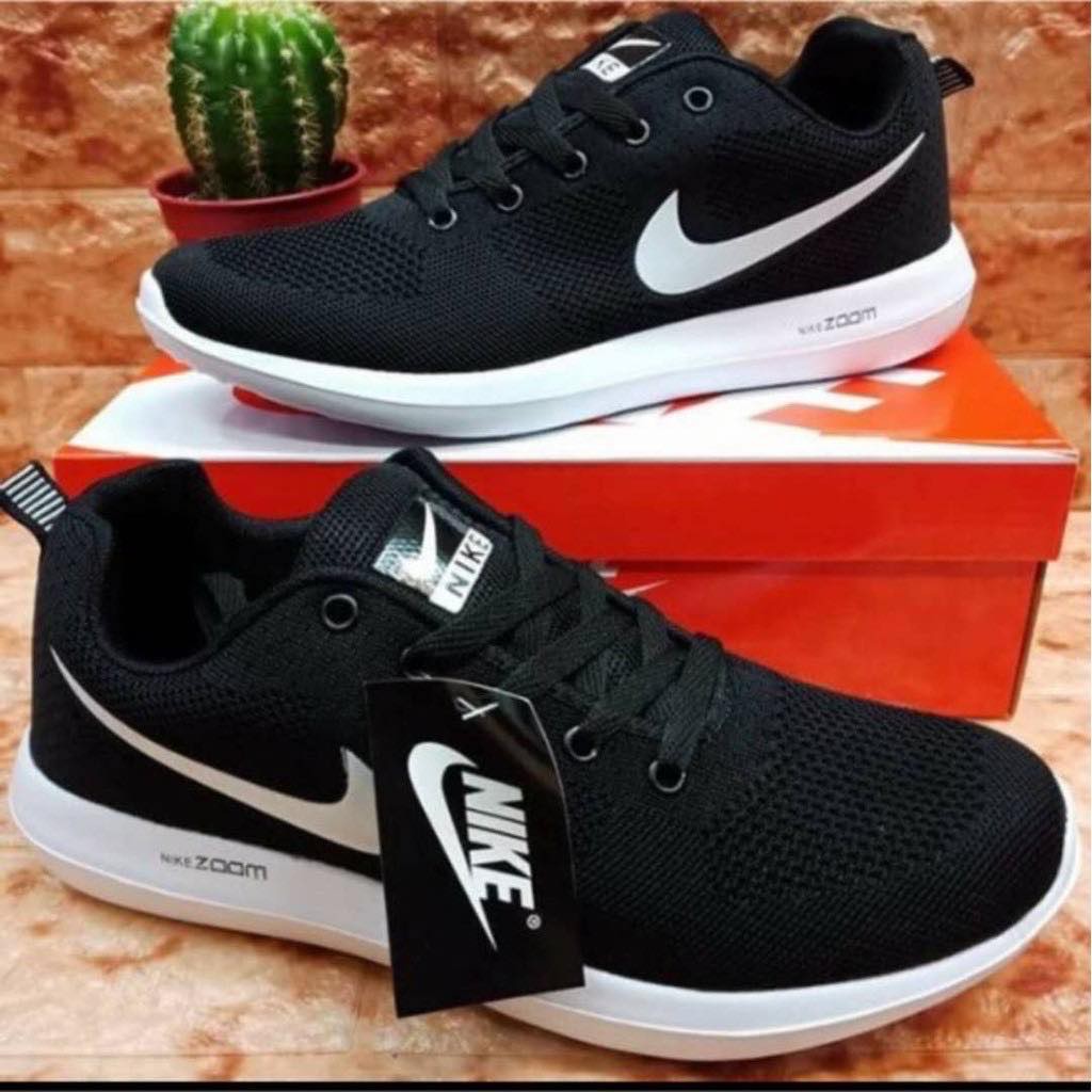 black nike rubber shoes