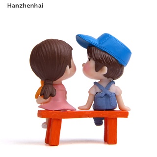Hanzhenhai 2pcs Valentines Day Gift Girlfriend Boyfriend Lovers Couple Kiss Resin Doll Gift PH