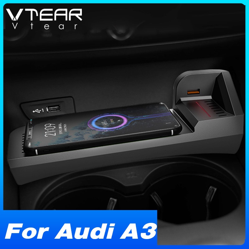 Vtear 15w Qi Car Wireless Charger For Audi A3 8v Accessories Interior  Modification Parts Fast Phone | Shopee Philippines