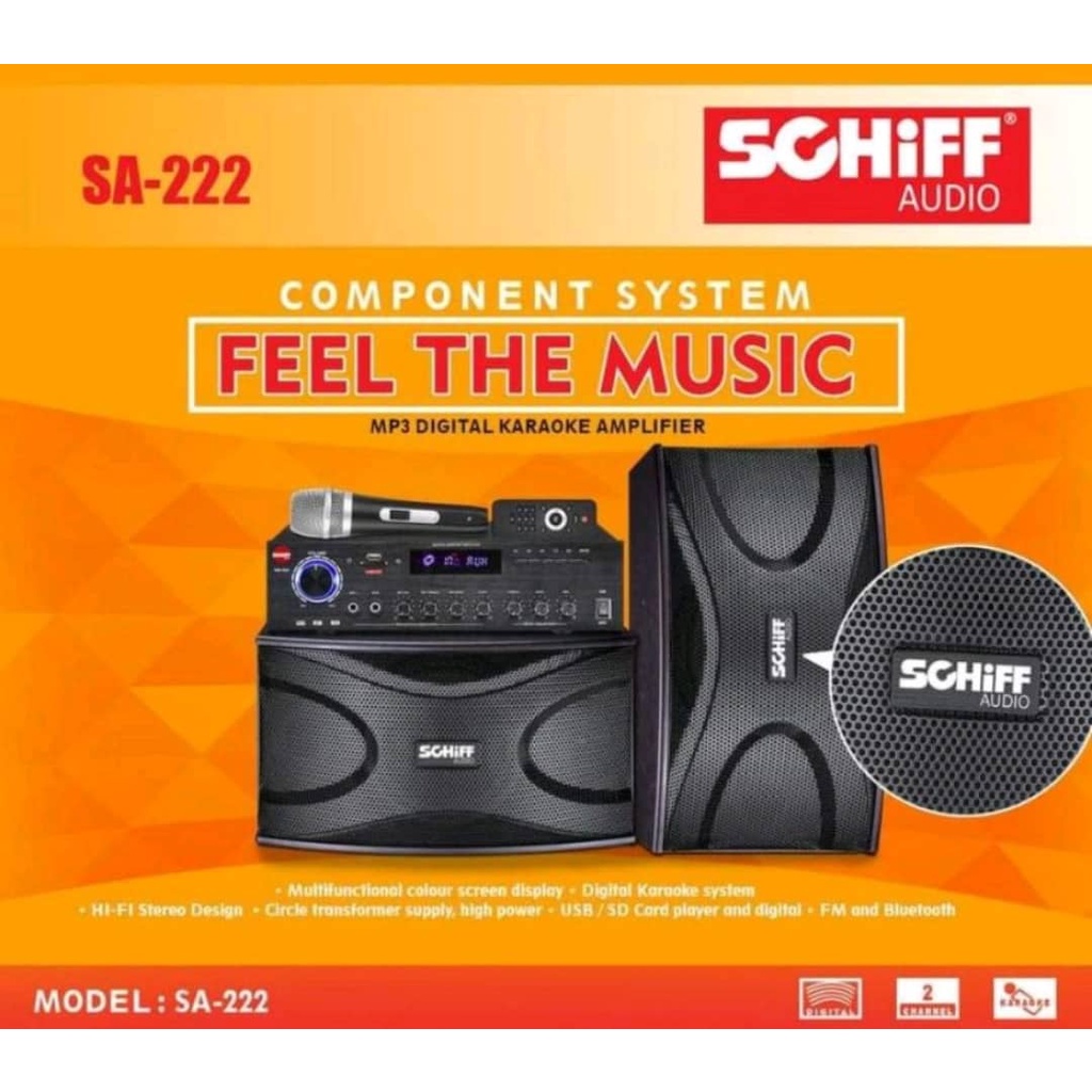 Schiff Component System (MP3 Digital Karaoke w/ Speaker) Shopee