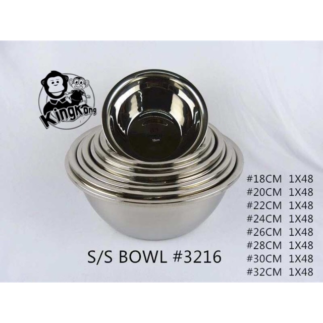 Stainless mixing bowls salad bowls baking tools Shopee Philippines