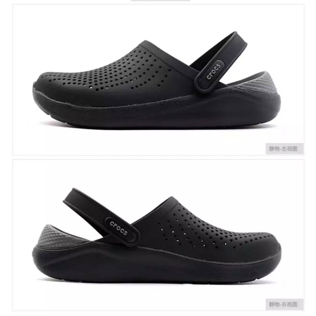 crocs black slippers