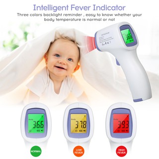 Non-contact IR Infrared Sensor Forehead Body/ Object Thermometer Temperature Measurement LCD Digital Display Handhold Design Unit Changeable Batterys Powered Operated Portable for Baby Kids Adults #4