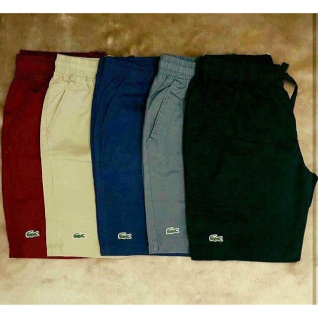 mens lacoste chino shorts