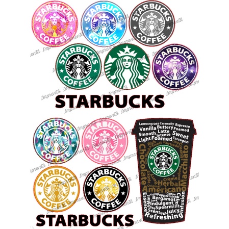 Starbucks Landmarks Stamps Stickers Water Proof Scrapbook Books ...