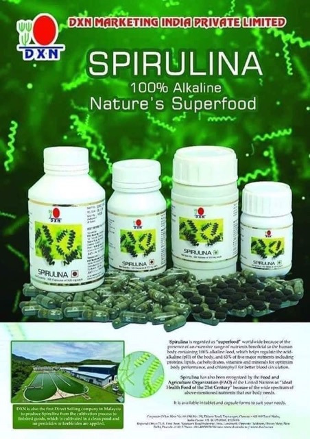 Dxn Spirulina Capsule 30 And 90 Capsules Available Shopee Philippines