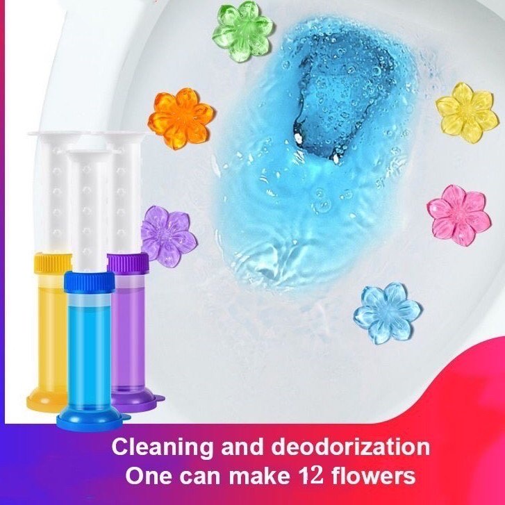 Toilet Flower Gel Natural Fragrance Deodorant Toilet Cleaner | Shopee ...