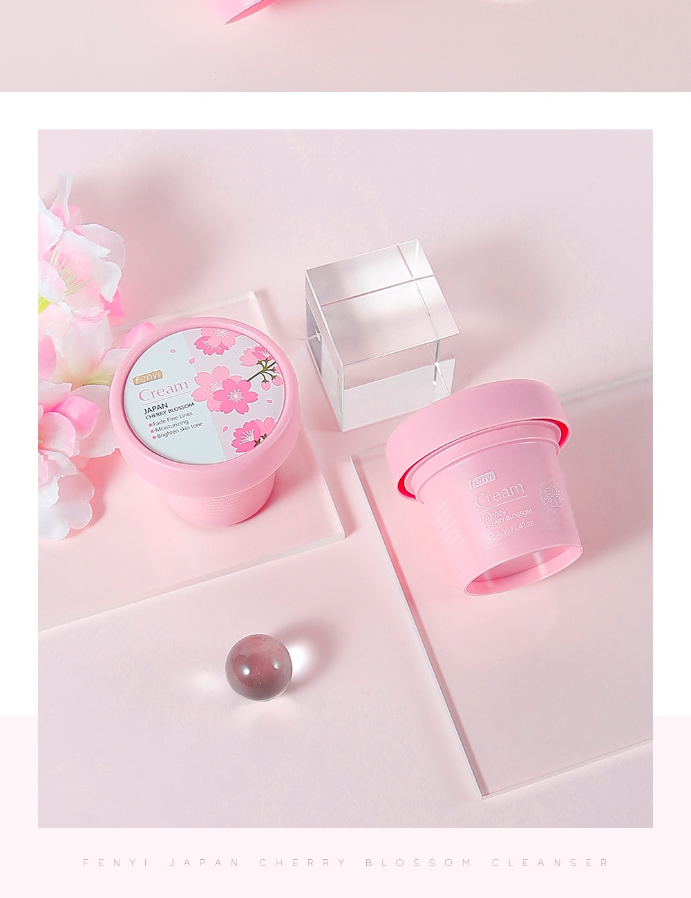 Fenyi Japan Cherry Blossom Cream Remove Blemishes Sakura Brightening ...