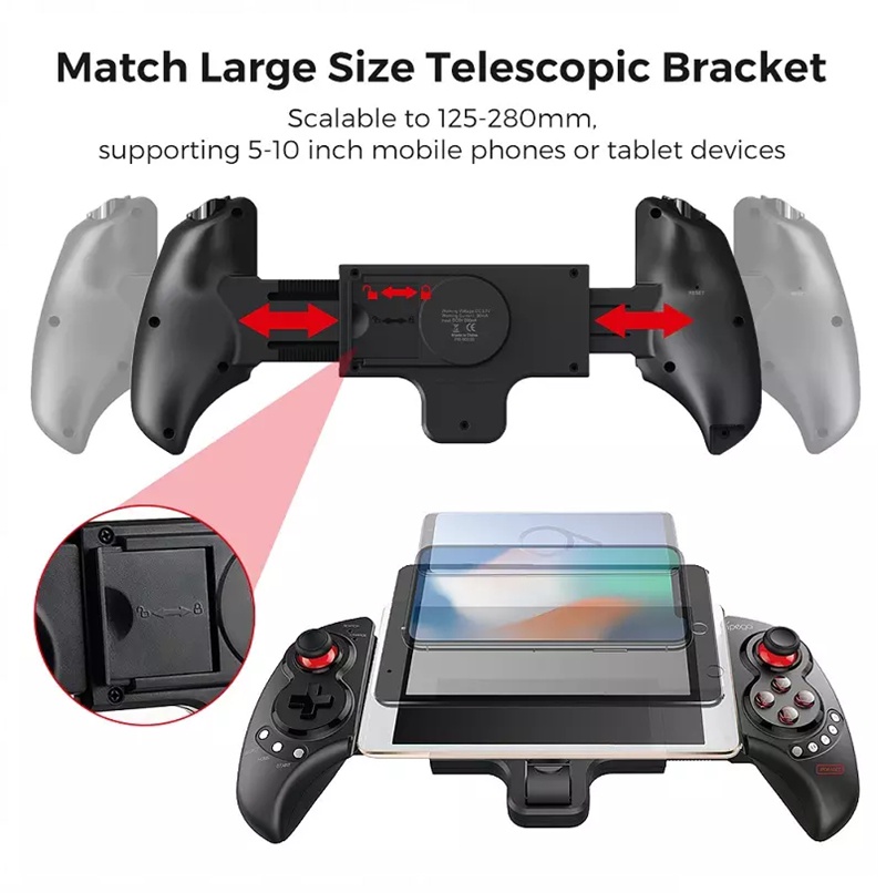 Ipega Pg9023S Upgraded Extending Handle Grip Wireless BT Game