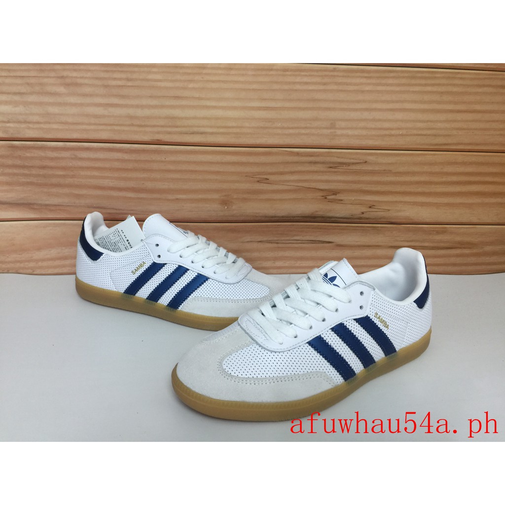 adidas samba white blue