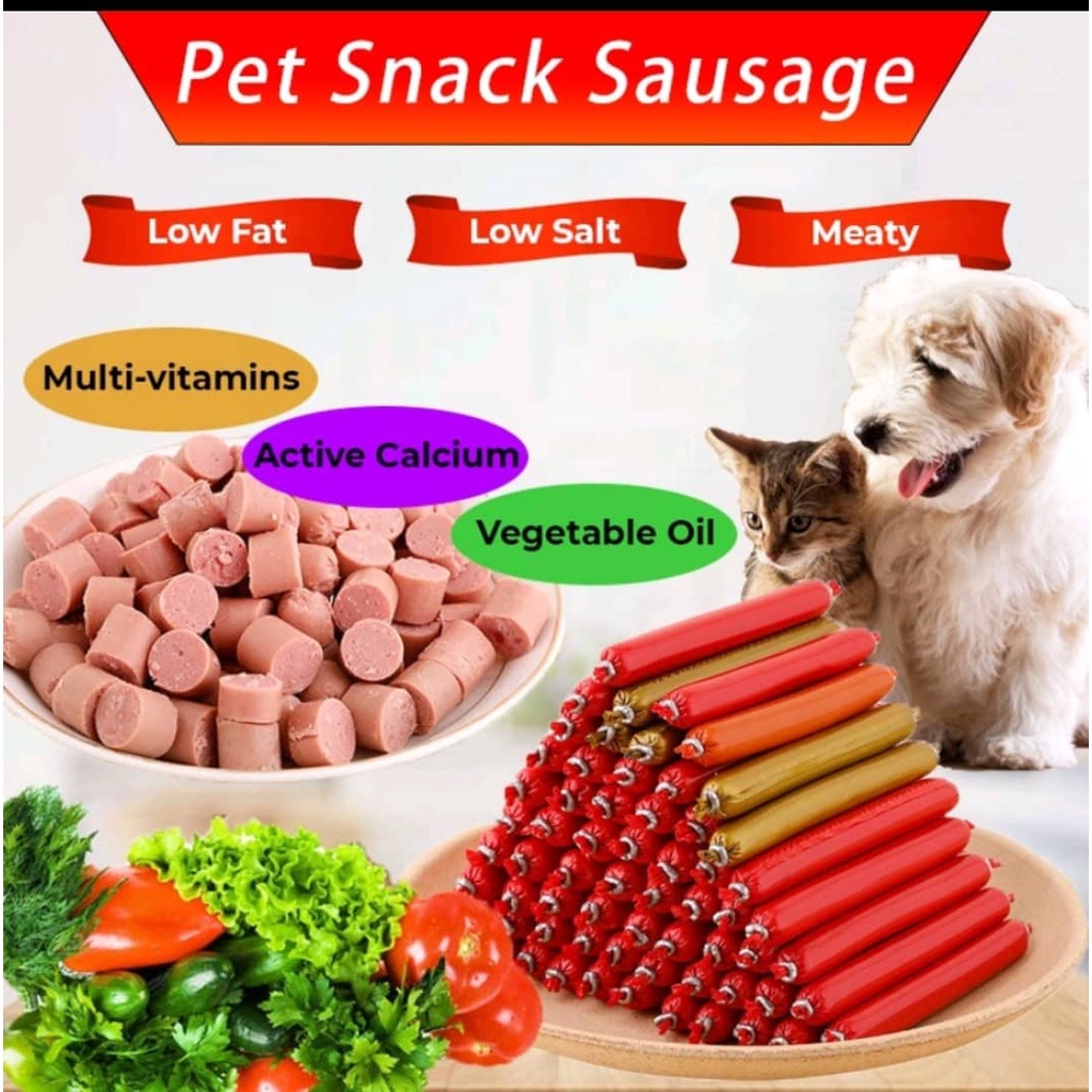 Cat Dog Sausage Treats Food Pet Sausage Treats Pet Dog Snack Beef
