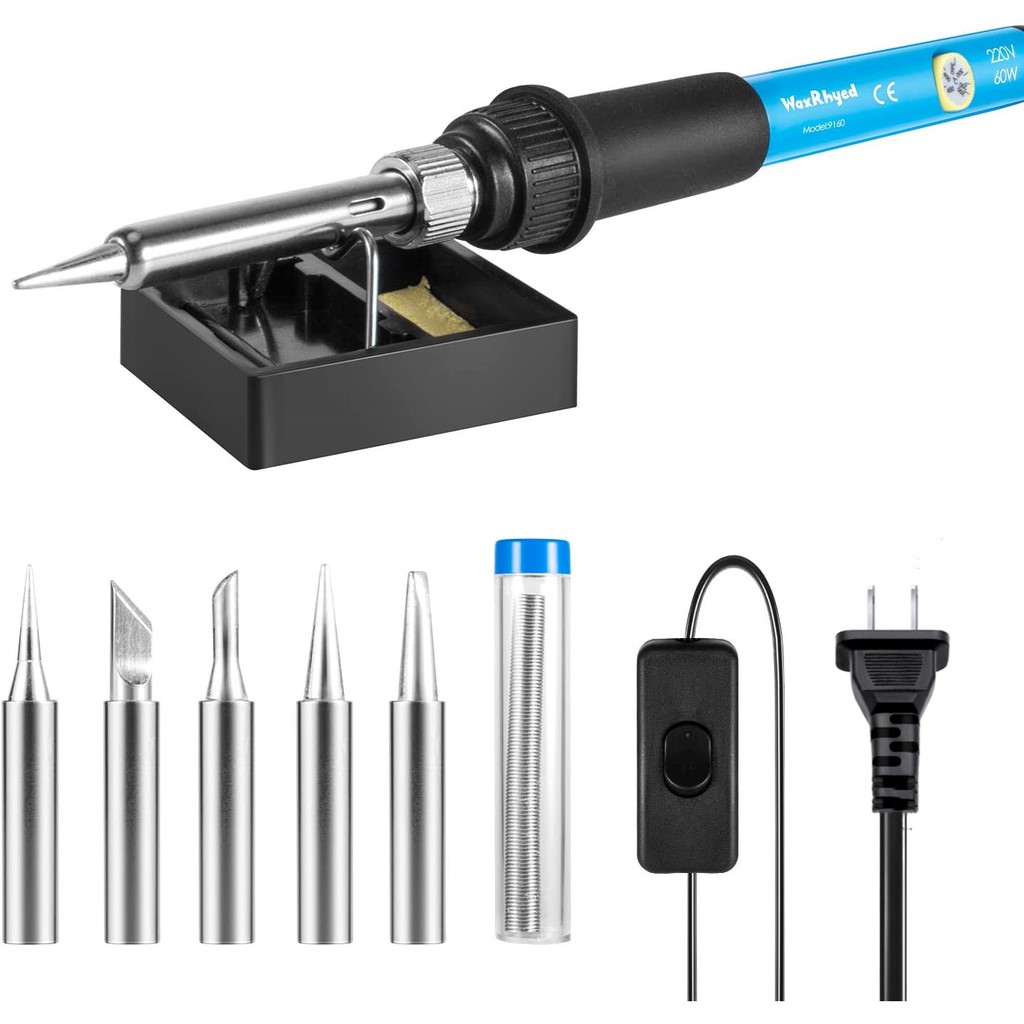 Soldering Iron Set, Soldering Iron 60w With Adjustable Temperature, On ...