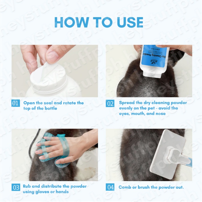 Pet Hygiene Ear Drop Eye Drop Foot Foam Paw Cleaner Cleaning Powder Pet Bath Pet Care Pet Shampoo #5
