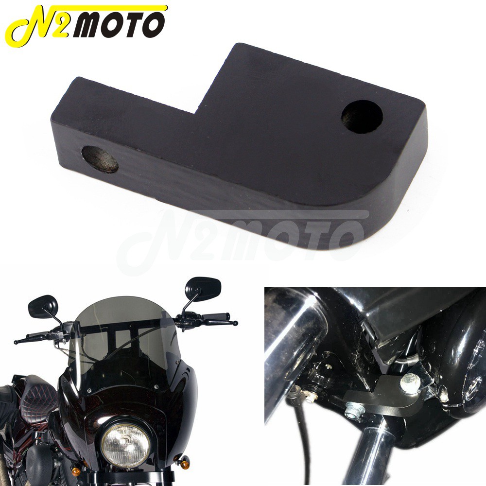JKFor Dyna FXD Headlight Fairing Headlight Extension Block For Harley