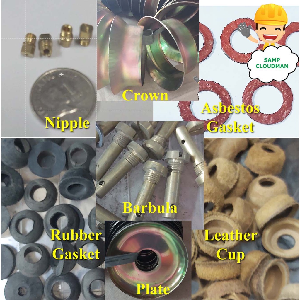 Kalan Gas Stove Rubber Leather Cup Asbestos Gasket Barbula Nipple Gas