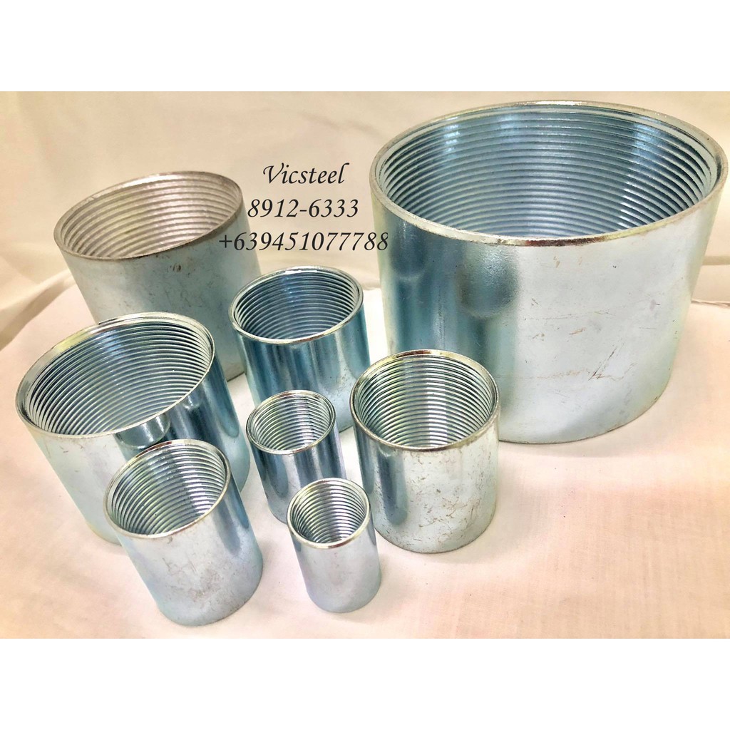 RSC Coupling 1/2 to 2 inches Electrical Rigid Steel Conduit Shopee