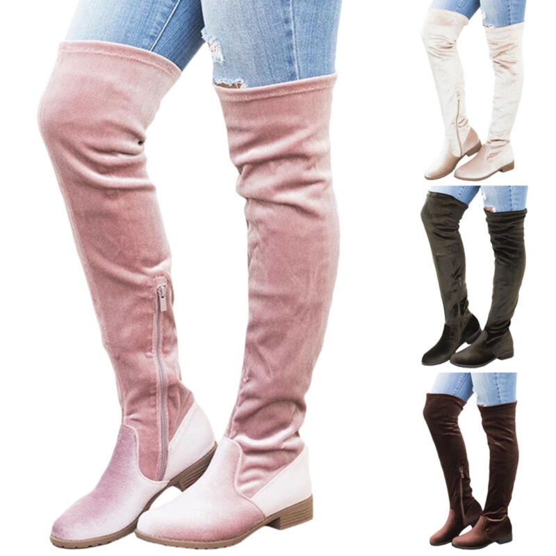 ladies thigh high boots uk