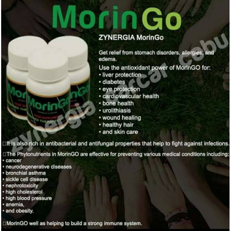 ZYNERGIA MORINGO (get relief from stomach disorders allirgies and edema