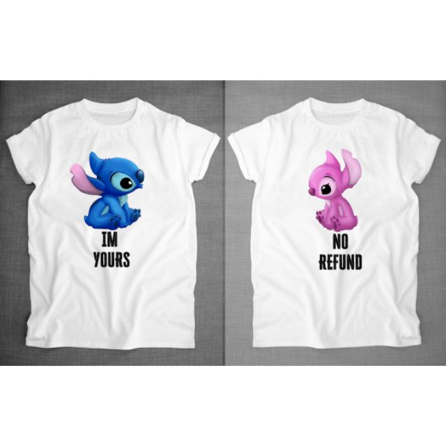 stitch couple t shirt