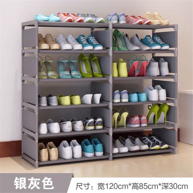High Quality Double Capacity 6 Layer Shoe Rack | Shopee Philippines