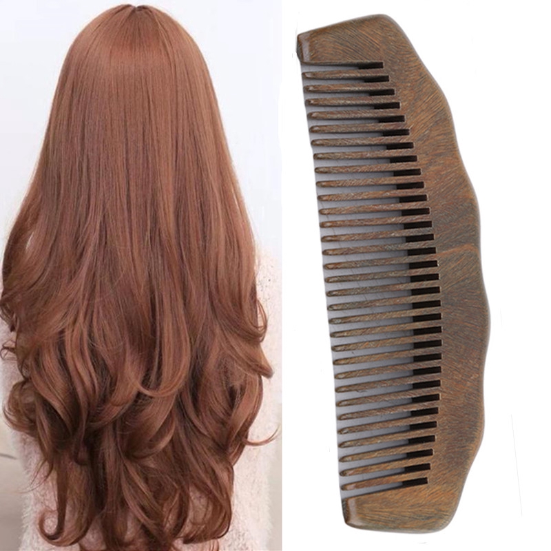 Anti Static Wide Wooden Comb Sandalwood Comb For Detangling Curly
