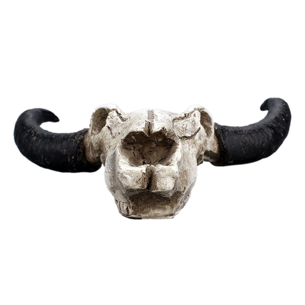 Skulls Steer Bull Head Sculpture Long Horn Cow Skull Wall Hanging