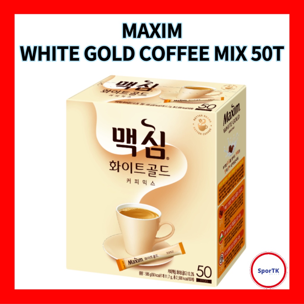 MAXIM White Gold Coffee Mix 50T Korean Instant Coffee Shopee Philippines