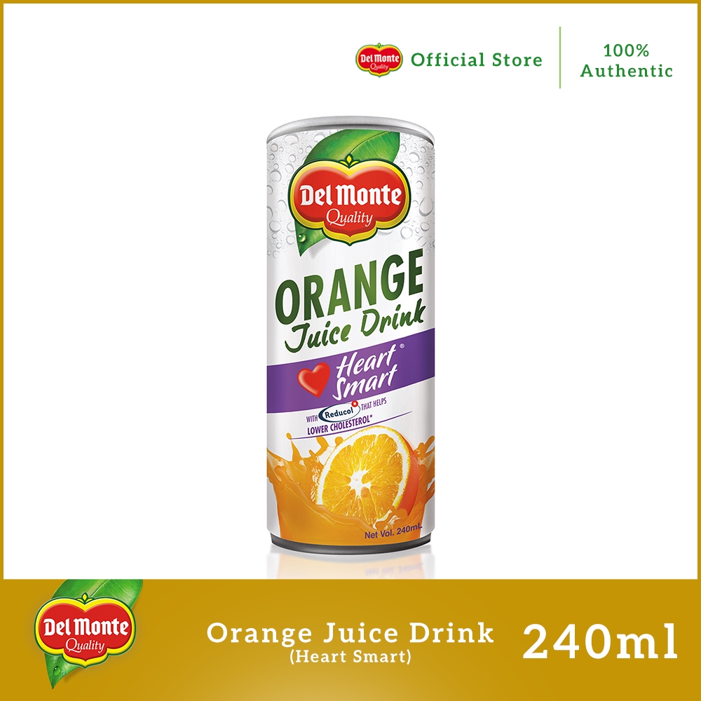 Del Monte Heart Smart Orange Juice Drink 240ml Shopee Philippines