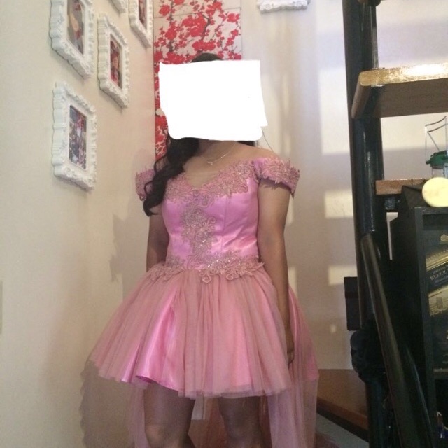 old rose cocktail dress