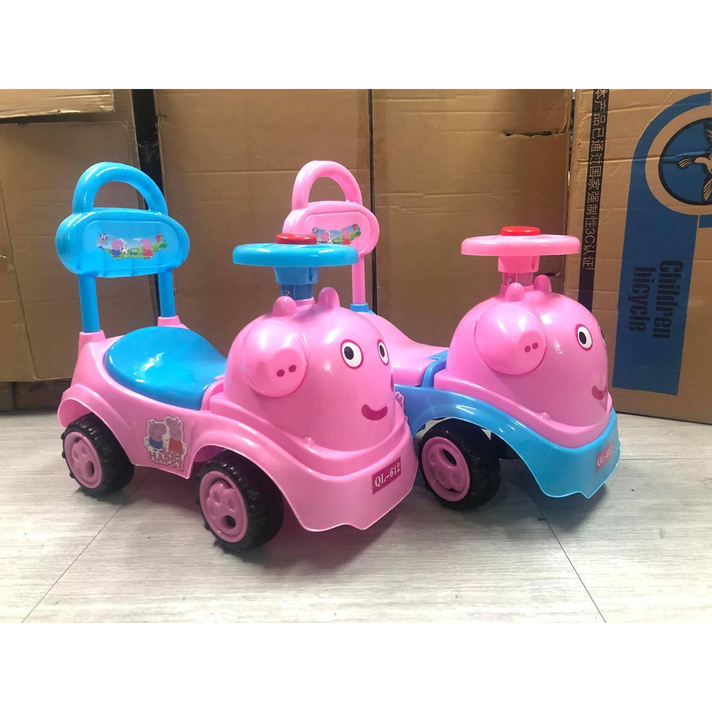 peppa pig lights and sounds ride on