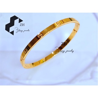 Zihang Jewelry 24K bangkok Gold plated slim bangle for women