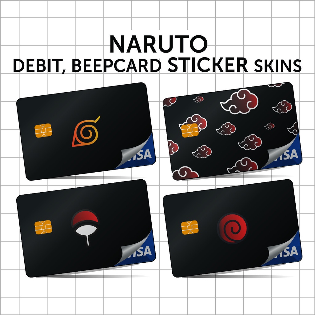 NARUTO ATM BEEP DEBIT BANK Card Skins STICKER | Shopee Philippines