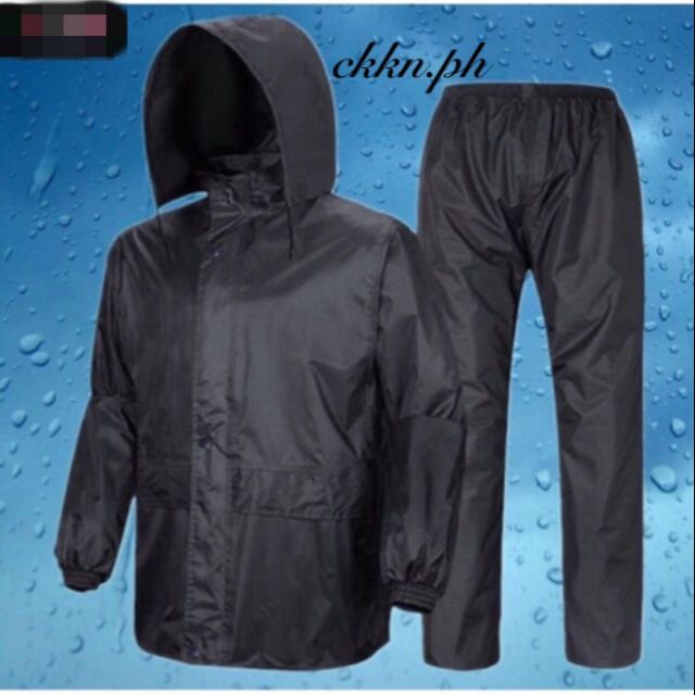 PVC Coated Nylon Raincoat Terno For Adult | Shopee Philippines