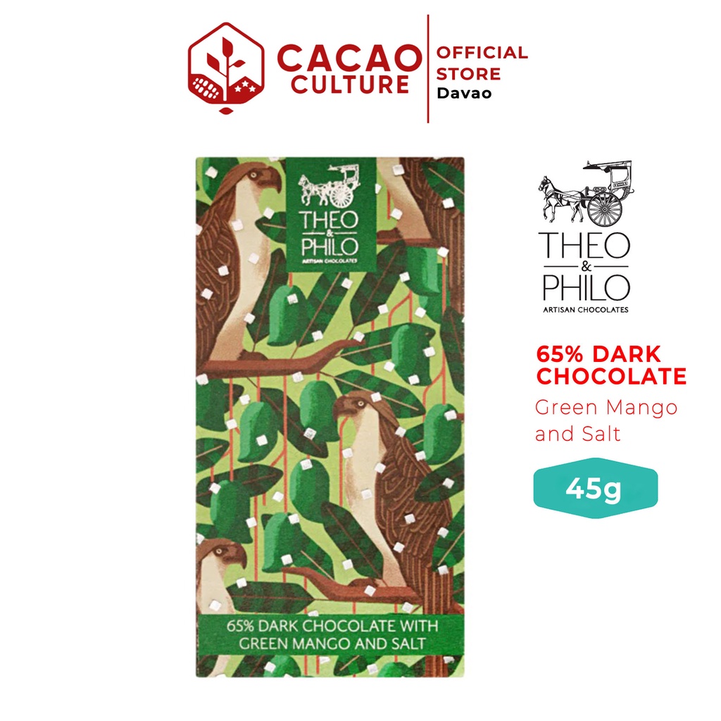Theo and Philo 65 Dark Chocolate with Green Mango & Salt 45g