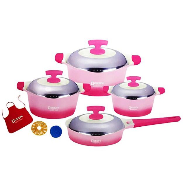 pink cookware set
