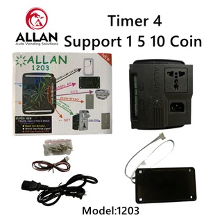 ALLAN 1203 Timer 4digit Support 1 5 10 Old And New Coin Pisowifi / Piso Wifi / Pisonet / Piso Net /