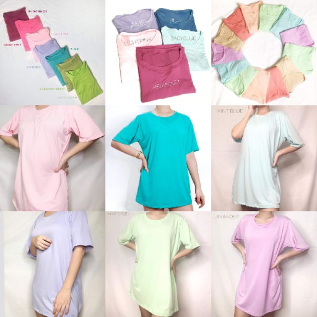 pastel plain shirt