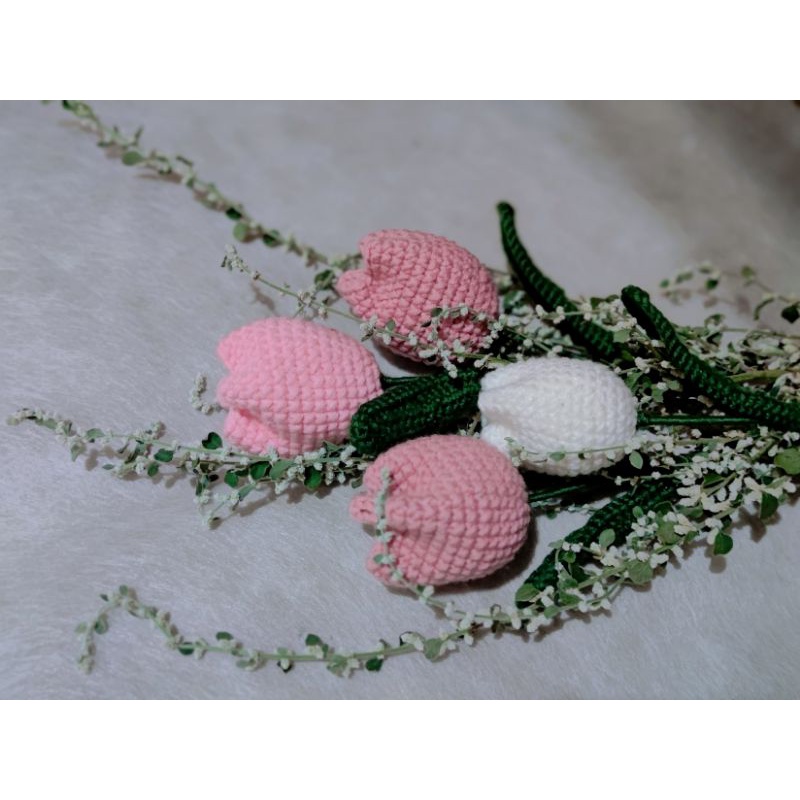 Seccuss Handmade Tulip Flower Crochet Shopee Philippines 