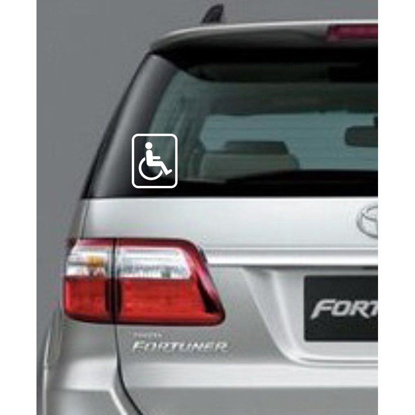 PWD sticker for cars, restroom doors, tables, walls, and other surfaces