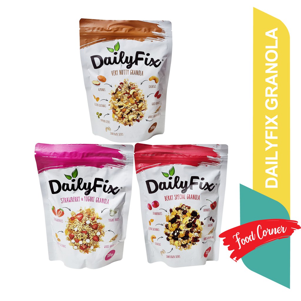 DailyFix Granola Strawberry & Yogurt, Very Nutty and Berry Special 350g