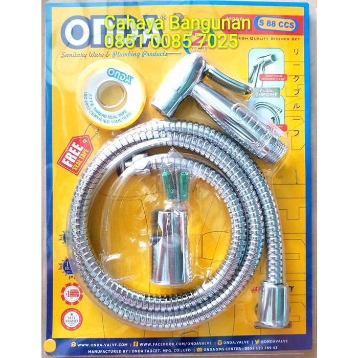 Jet Shower Spray Water Hose Onda Toilet Onda S88 S 88 Ccs Shopee