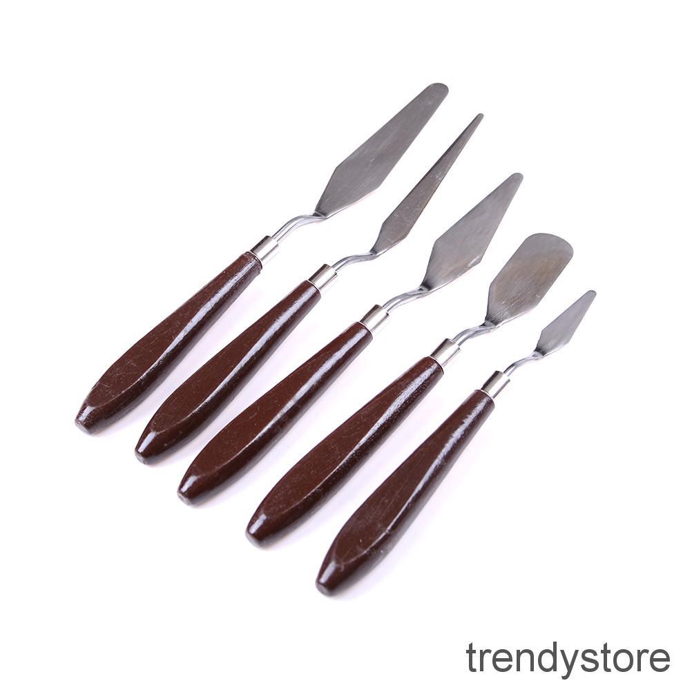 5pcs/Set Stainless Steel Palette Painting | Shopee Philippines